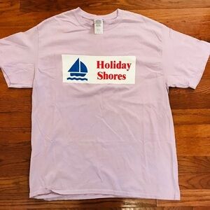 HOLIDAY SHORE SHIRT LILAC PURPLE LARGE
